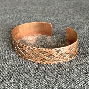 Vintage Solid Copper Cuff Bracelet